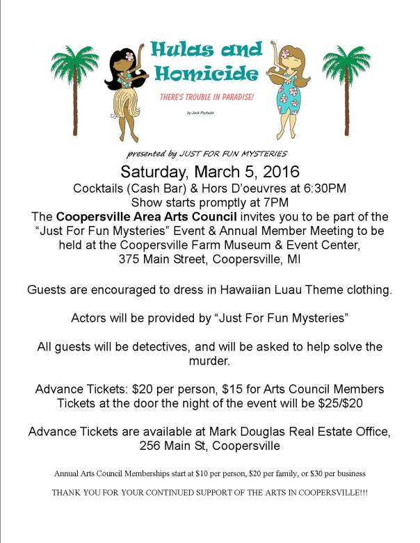Hula &amp; Homicide Flier