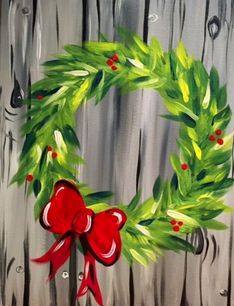 Wreath - Wine &amp; Canvas